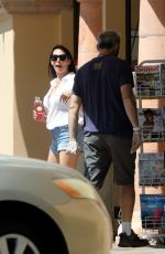 LAUREN SILVERMAN in Denim Shorts Out in Malibu 05/02/2020