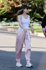 LESLIE MANN Out Hiking in Pacific Palisades 05/14/2020