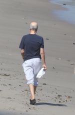 LIBERT RISS and Jimmy Iovine Out with Their Dog on the Beach in Malibu 05/07/2020