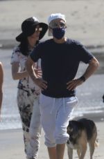 LIBERT RISS and Jimmy Iovine Out with Their Dog on the Beach in Malibu 05/07/2020