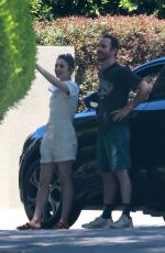 LILY COLLINS and Charlie McDowell Out in Los Feliz 05/05/2020