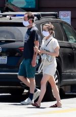 LILY COLLINS and Charlie McDowell Out in Los Feliz 05/05/2020