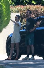 LILY COLLINS and Charlie McDowell Out in Los Feliz 05/05/2020