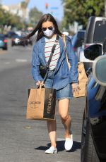 LILY COLLINS Out Shopping in Los Angeles 05/13/2020