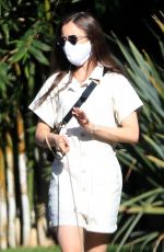 LILY COLLINS Out with her Dog in Beverly Hills 05/07/2020