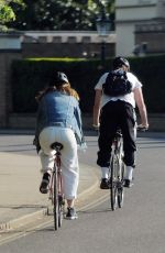 LILY JAMES and Matt Smith Out Bikinig in London 05/15/2020