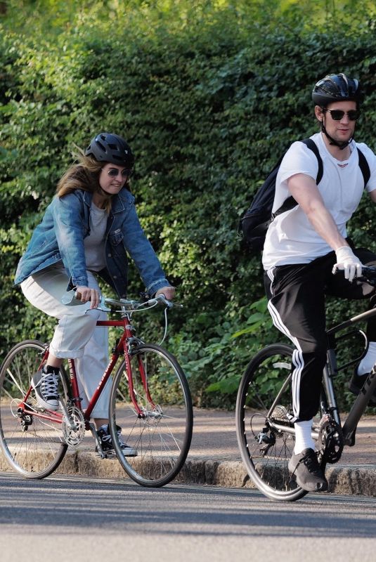 LILY JAMES and Matt Smith Out Bikinig in London 05/15/2020