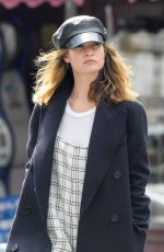 LILY JAMES Out and About in London 05/04/2020