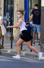 LILY-ROSE DEPP Wearing a Mask Out in Paris 05/20/2020