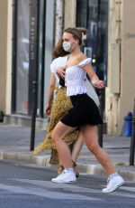 LILY-ROSE DEPP Wearing a Mask Out in Paris 05/20/2020