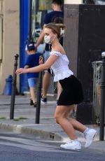 LILY-ROSE DEPP Wearing a Mask Out in Paris 05/20/2020