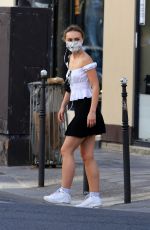LILY-ROSE DEPP Wearing a Mask Out in Paris 05/20/2020