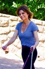 LISA RINNA Out with Her Dogs in Beverly Hills 04/30/2020