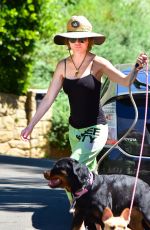LISA RINNA Out with Her Dogs in Los Angeles 05/06/2020