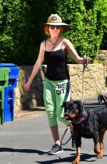 LISA RINNA Out with Her Dogs in Los Angeles 05/06/2020
