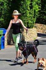 LISA RINNA Out with Her Dogs in Los Angeles 05/06/2020