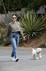 LUCY HALE and Elvis Heading to a Dog Park in Los Angeles 05/19/2020