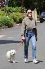 LUCY HALE and Elvis Heading to a Dog Park in Los Angeles 05/19/2020