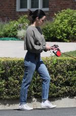 LUCY HALE and Elvis Heading to a Dog Park in Los Angeles 05/19/2020