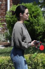 LUCY HALE and Elvis Heading to a Dog Park in Los Angeles 05/19/2020