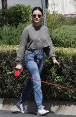 LUCY HALE and Elvis Heading to a Dog Park in Los Angeles 05/19/2020