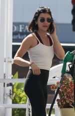 LUCY HALE at a Gas Station in Beverly Hills 05/07/2020