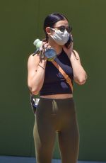LUCY HALE at a Gas Station in Studio City 05/21/2020
