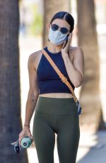 LUCY HALE at a Gas Station in Studio City 05/21/2020