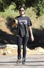 LUCY HALE in Leggings Out Hiking in Hollywood Hills 05/28/2020