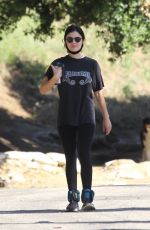 LUCY HALE in Leggings Out Hiking in Hollywood Hills 05/28/2020