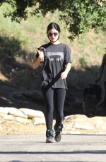 LUCY HALE in Leggings Out Hiking in Hollywood Hills 05/28/2020