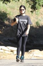 LUCY HALE in Leggings Out Hiking in Hollywood Hills 05/28/2020