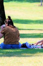 LUCY HALE Out with Elvis at a Park in Studio City 05/28/2020