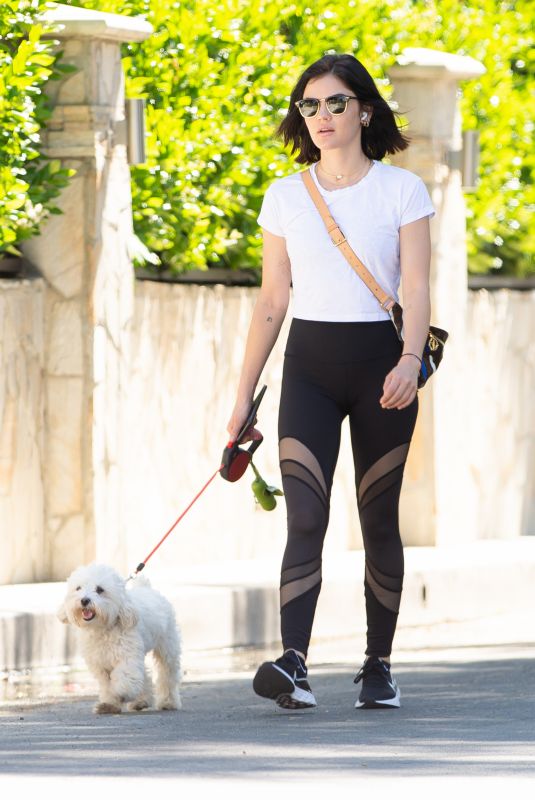 LUCY HALE Out with Elvis in Los Angeles 05/06/2020