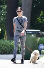 LUCY HALE Out with Elvis in Los Angeles 05/25/2020