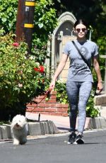 LUCY HALE Out with Elvis in Los Angeles 05/25/2020
