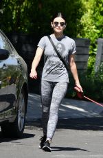 LUCY HALE Out with Elvis in Los Angeles 05/25/2020