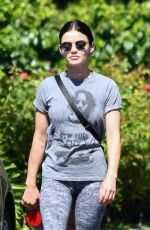 LUCY HALE Out with Elvis in Los Angeles 05/25/2020