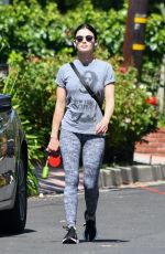 LUCY HALE Out with Elvis in Los Angeles 05/25/2020