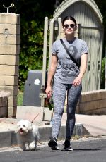 LUCY HALE Out with Elvis in Los Angeles 05/25/2020