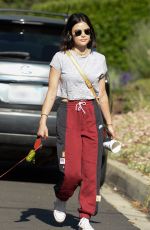 LUCY HALE Out with Her Dog in Studio City 05/08/2020