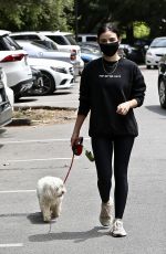 LUCY HALE Out with Her Dog in Studio City 05/29/2020