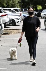 LUCY HALE Out with Her Dog in Studio City 05/29/2020