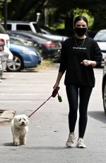 LUCY HALE Out with Her Dog in Studio City 05/29/2020