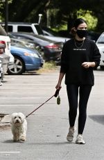 LUCY HALE Out with Her Dog in Studio City 05/29/2020