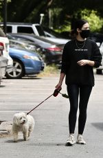 LUCY HALE Out with Her Dog in Studio City 05/29/2020