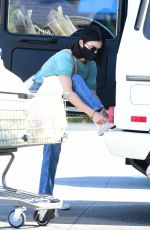 LUCY HALE Wearing a Mask at Gelsons in Los Angeles 05/24/2020
