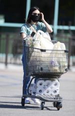 LUCY HALE Wearing a Mask at Gelsons in Los Angeles 05/24/2020