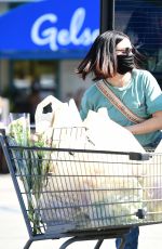 LUCY HALE Wearing a Mask at Gelsons in Los Angeles 05/24/2020
