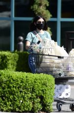 LUCY HALE Wearing a Mask at Gelsons in Los Angeles 05/24/2020
